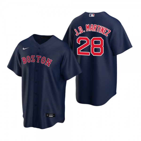 Men's Boston Red Sox J.D. Martinez Nike Navy Replica Alternate Jersey