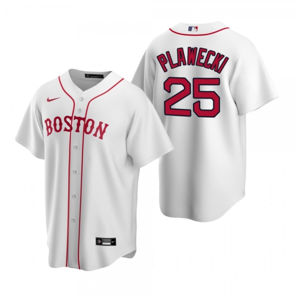 Men's Boston Red Sox Kevin Plawecki Nike White Replica Alternate Jersey