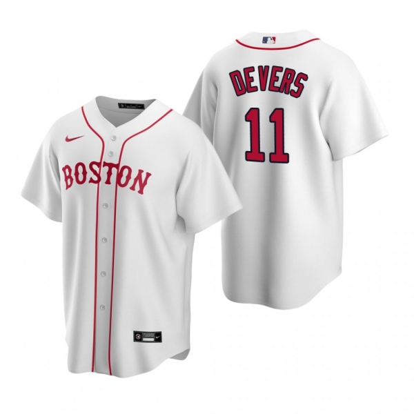 Men's Boston Red Sox Rafael Devers Nike White Replica Alternate Jersey