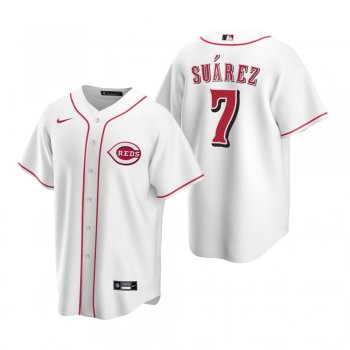 Men's Cincinnati Reds Eugenio Suarez Nike White Replica Home Jersey