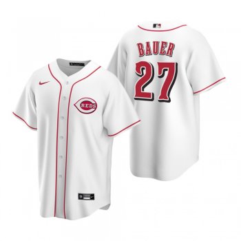 Men's Cincinnati Reds Trevor Bauer Nike White Replica Home Jersey