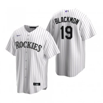 Men's Colorado Rockies Charlie Blackmon Nike White Replica Home Jersey