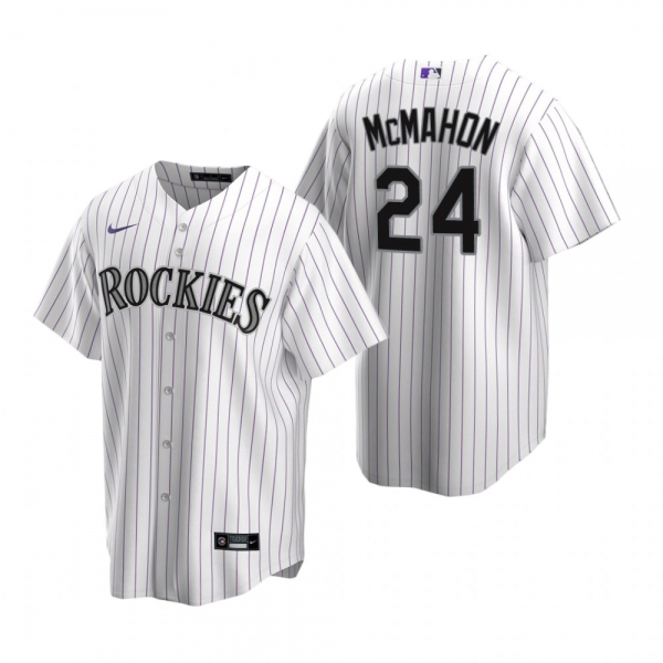 Men's Colorado Rockies Ryan McMahon Nike White Replica Home Jersey