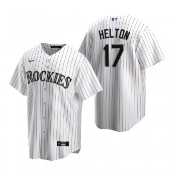 Men's Colorado Rockies Todd Helton Nike White Replica Home Jersey