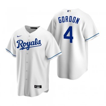 Men's Kansas City Royals Alex Gordon Nike White Replica Home Jersey