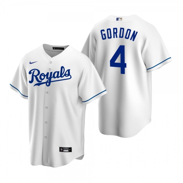 Men's Kansas City Royals Alex Gordon Nike White Replica Home Jersey