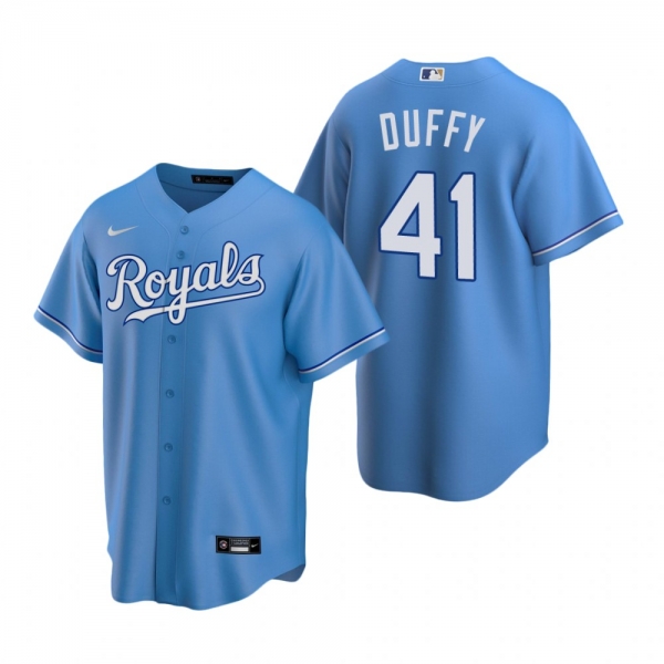 Men's Kansas City Royals Danny Duffy Nike Light Blue Replica Alternate Jersey