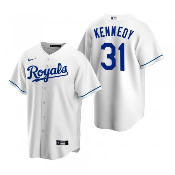 Men's Kansas City Royals Ian Kennedy Nike White Replica Home Jersey