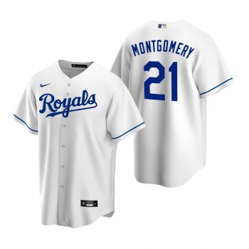 Men's Kansas City Royals Mike Montgomery Nike White Replica Home Jersey