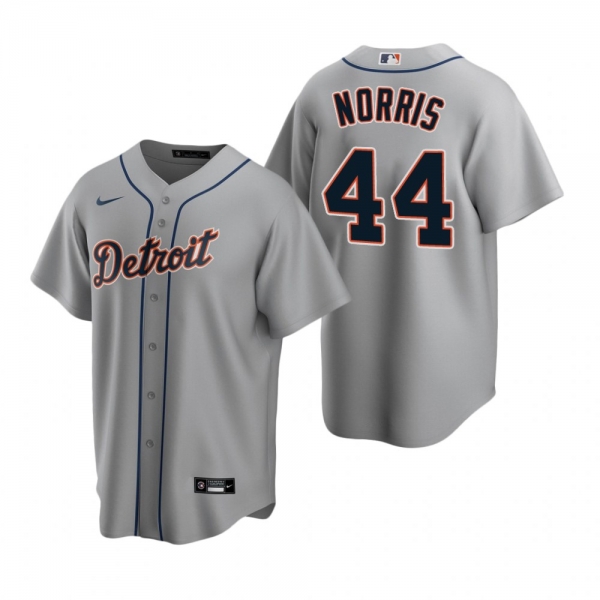 Men's Detroit Tigers Daniel Norris Nike Gray Replica Road Jersey