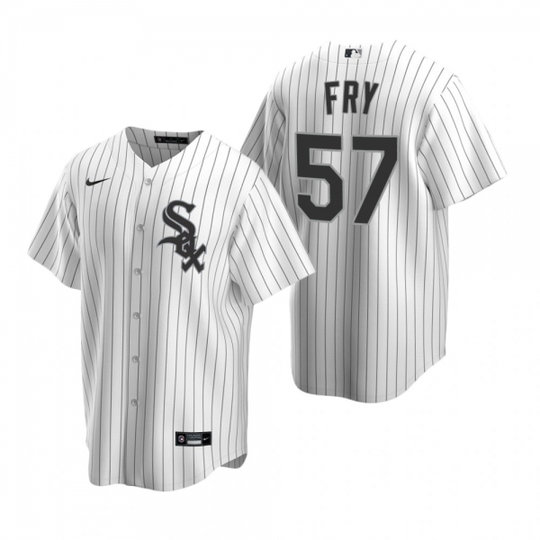 Men's Chicago White Sox Jace Fry Nike White Replica Home Jersey