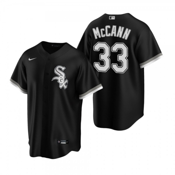 Men's Chicago White Sox James McCann Nike Black Replica Alternate Jersey