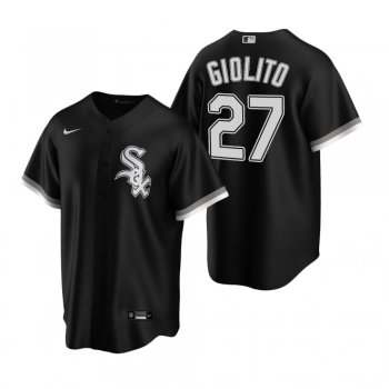 Men's Chicago White Sox Lucas Giolito Nike Black Replica Alternate Jersey