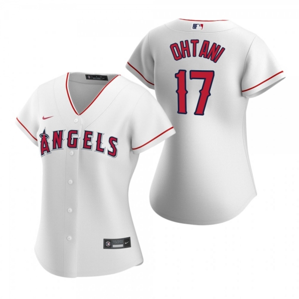 Women's Los Angeles Angels Shohei Ohtani Nike White 2020 Replica Home Jersey