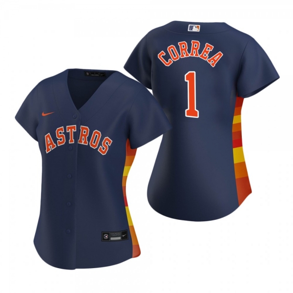 Women's Houston Astros Carlos Correa Nike Navy 2020 Replica Alternate Jersey