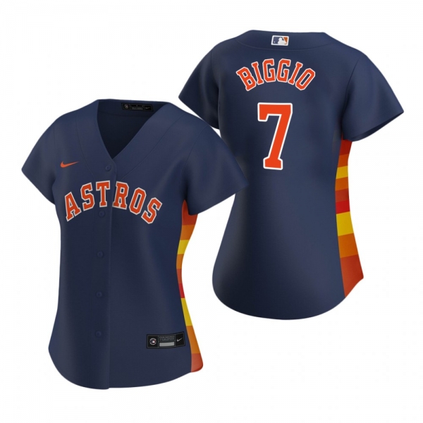 Women's Houston Astros Craig Biggio Nike Navy 2020 Replica Alternate Jersey