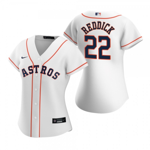 Women's Houston Astros Josh Reddick Nike White 2020 Replica Home Jersey