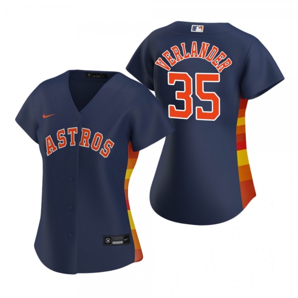 Women's Houston Astros Justin Verlander Nike Navy 2020 Replica Alternate Jersey