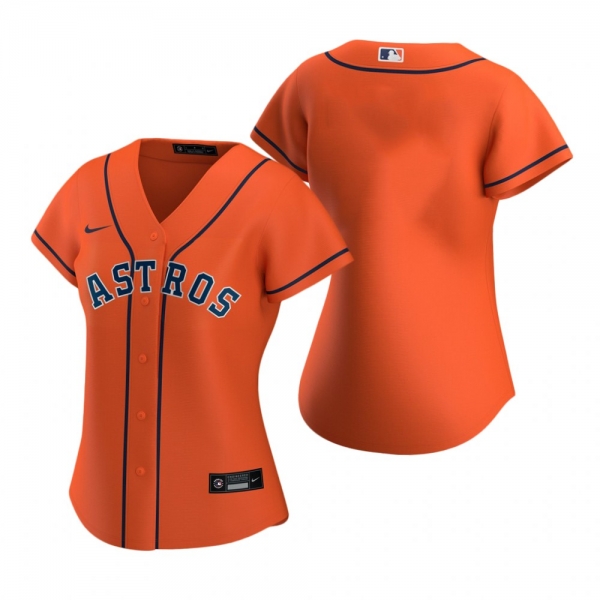 Women's Houston Astros Nike Orange 2020 Replica Alternate Jersey