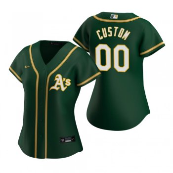 Women's Oakland Athletics Custom Nike Green 2020 Replica Alternate Jersey