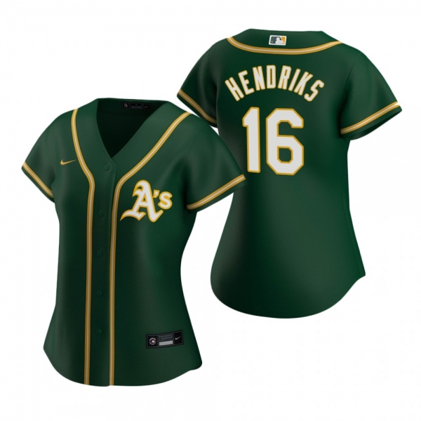 Women's Oakland Athletics Liam Hendriks Nike Green 2020 Replica Alternate Jersey