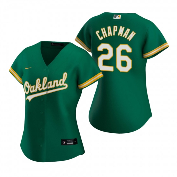 Women's Oakland Athletics Matt Chapman Nike Kelly Green 2020 Replica Alternate Jersey