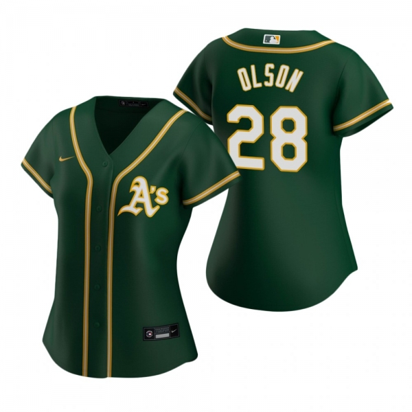 Women's Oakland Athletics Matt Olson Nike Green 2020 Replica Alternate Jersey