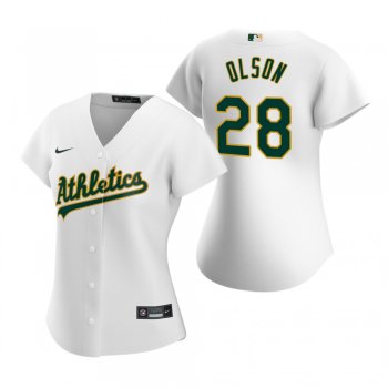 Women's Oakland Athletics Matt Olson Nike White 2020 Replica Home Jersey