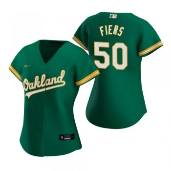 Women's Oakland Athletics Mike Fiers Nike Kelly Green 2020 Replica Alternate Jersey