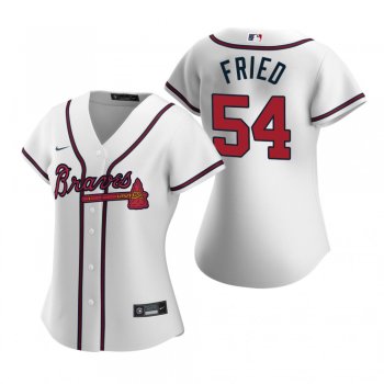 Women's Atlanta Braves Max Fried Nike White 2020 Replica Home Jersey