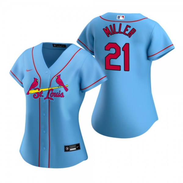 Women's St. Louis Cardinals Andrew Miller Nike Light Blue 2020 Replica Alternate Jersey