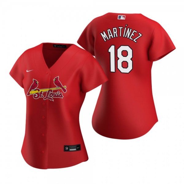 Women's St. Louis Cardinals Carlos Martinez Nike Red 2020 Replica Alternate Jersey