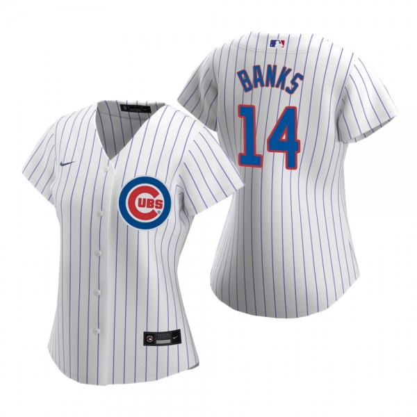 Women's Chicago Cubs Ernie Banks Nike White 2020 Replica Home Jersey