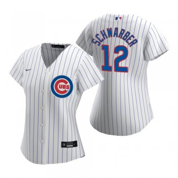 Women's Chicago Cubs Kyle Schwarber Nike White 2020 Replica Home Jersey