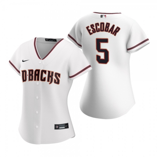 Women's Arizona Diamondbacks Eduardo Escobar Nike White 2020 Replica Home Jersey