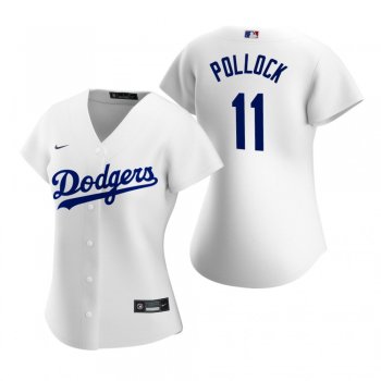 Women's Los Angeles Dodgers A.J. Pollock Nike White 2020 Replica Home Jersey