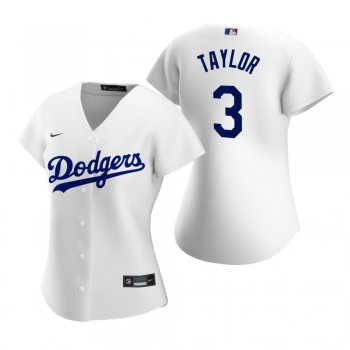 Women's Los Angeles Dodgers Chris Taylor Nike White 2020 Replica Home Jersey