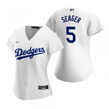 Women's Los Angeles Dodgers Corey Seager Nike White 2020 Replica Home Jersey