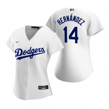 Women's Los Angeles Dodgers Enrique Hernandez Nike White 2020 Replica Home Jersey