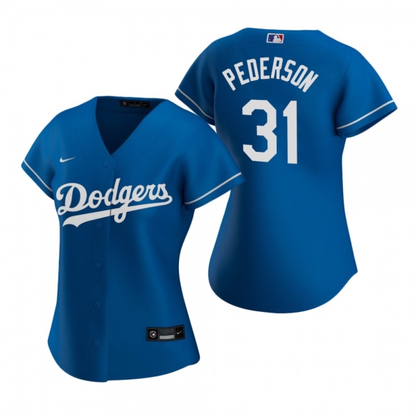 Women's Los Angeles Dodgers Joc Pederson Nike Royal 2020 Replica Alternate Jersey