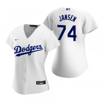 Women's Los Angeles Dodgers Kenley Jansen Nike White 2020 Replica Home Jersey