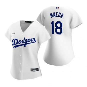 Women's Los Angeles Dodgers Kenta Maeda Nike White 2020 Replica Home Jersey