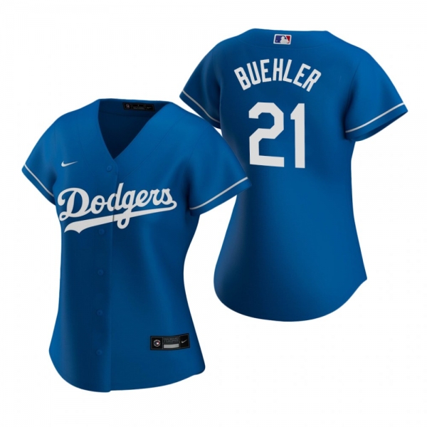 Women's Los Angeles Dodgers Walker Buehler Nike Royal 2020 Replica Alternate Jersey