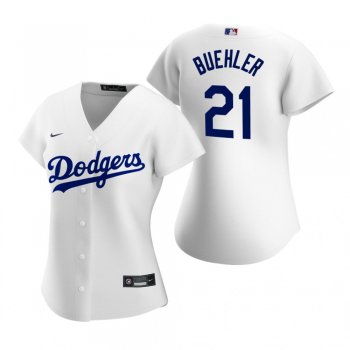 Women's Los Angeles Dodgers Walker Buehler Nike White 2020 Replica Home Jersey