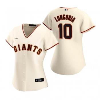 Women's San Francisco Giants Evan Longoria Nike Cream 2020 Replica Home Jersey