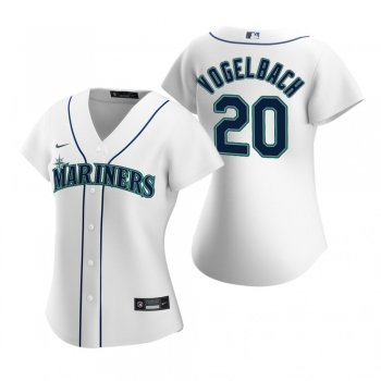 Women's Seattle Mariners Daniel Vogelbach Nike White 2020 Replica Home Jersey