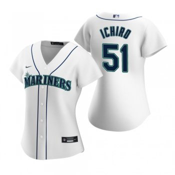 Women's Seattle Mariners Ichiro Suzuki Nike White 2020 Replica Home Jersey