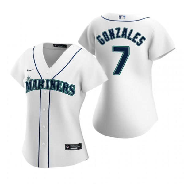 Women's Seattle Mariners Marco Gonzales Nike White 2020 Replica Home Jersey