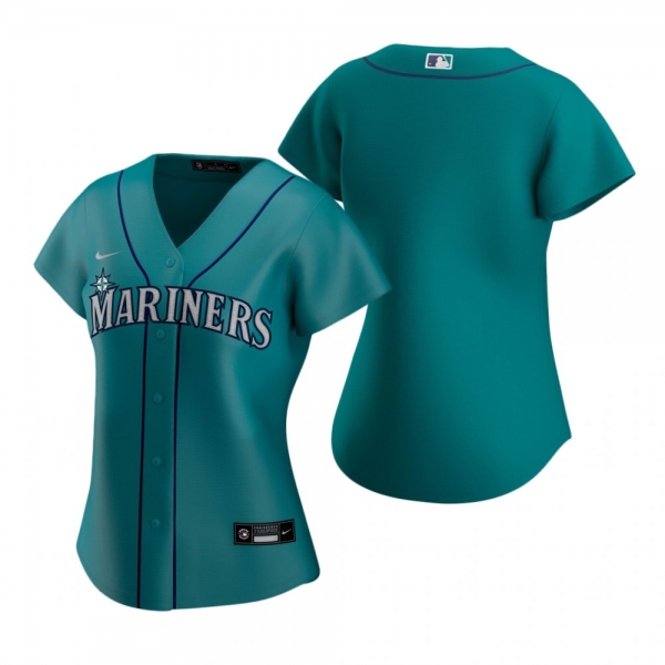 Women's Seattle Mariners Nike Aqua 2020 Replica Alternate Jersey