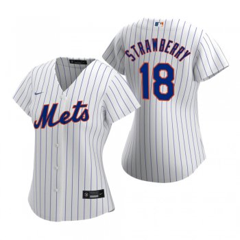 Women's New York Mets Darryl Strawberry Nike White 2020 Replica Home Jersey